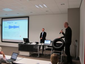 Figure 3 : In this example, Imec demonstrates it’s tire pressure sensor monitoring technology during the Imec Technical Forum.